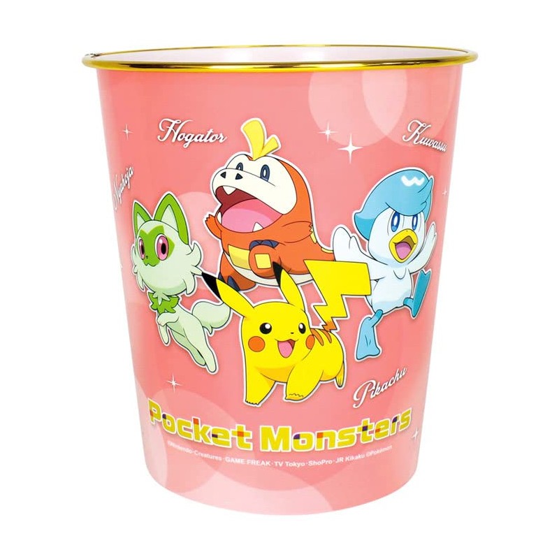 Tees Factory PM-5542660NA Garbage Bin Pokémon Plastic Dust Box, Glitter/Friend,