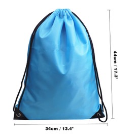 GUIFIER 6 Pack Drawstring Backpack String Bag, Drawstring Gym Bags, Drawstring Bags Sports Cinch Sack, Backpack Storage Bags, Draw String Bags for Sports, Gym, Travel, Swimming, Beach (6 Colors)