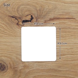 Daikoku Industrial Coasters White 3362316 3.3 x 8.5 cm Plain Square 100 Pieces