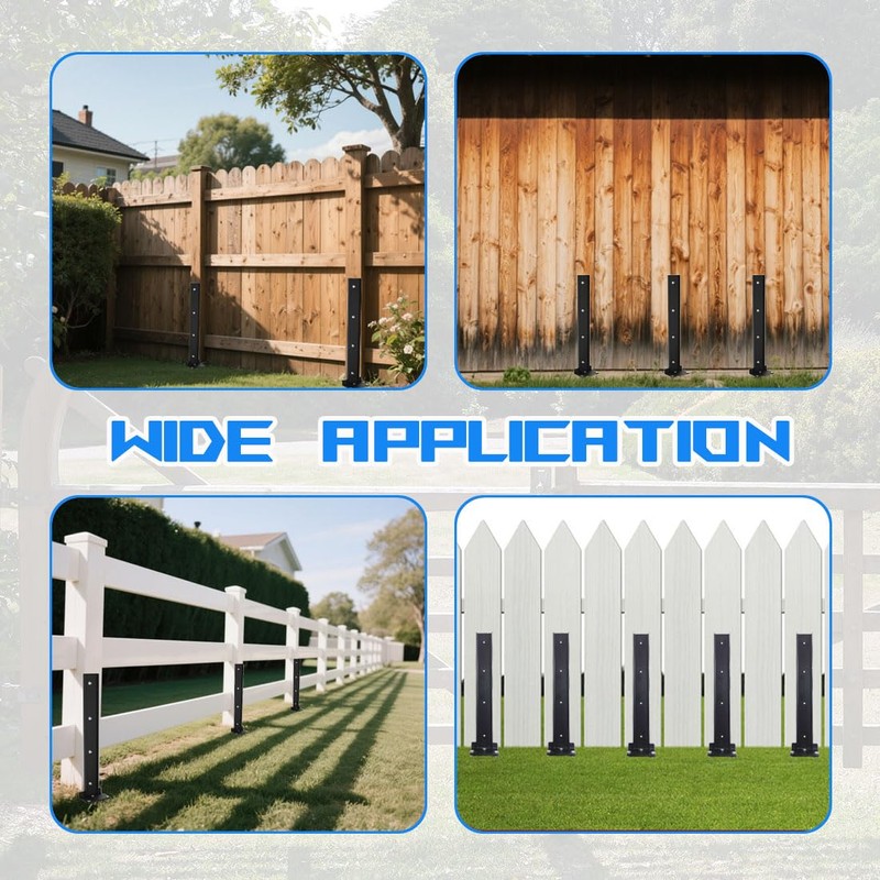 Fence Post Repair Kit, Fence Post Anchor Kit for Repairing
