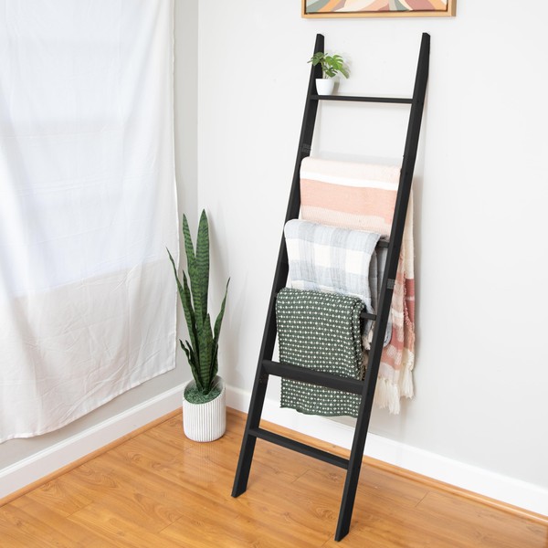 Ilyapa Blanket Ladder for The Living-Room - Rustic Decorative Quilt