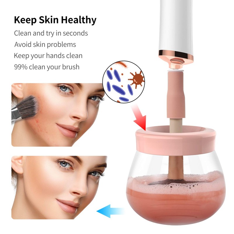 Senbowe Upgraded Makeup Brush Cleaner and Dryer Machine, Electric Cosmetic