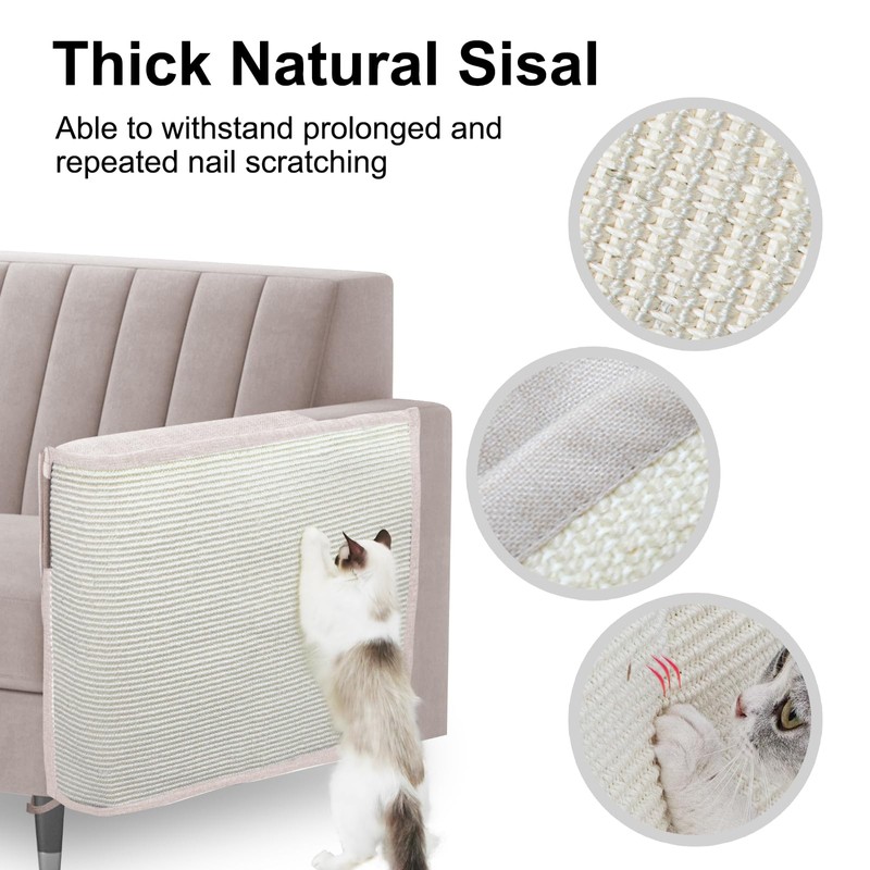 Cat Scratch Sofa Protector,27.6" L*19.6" W Cat Scratch Furniture Protector