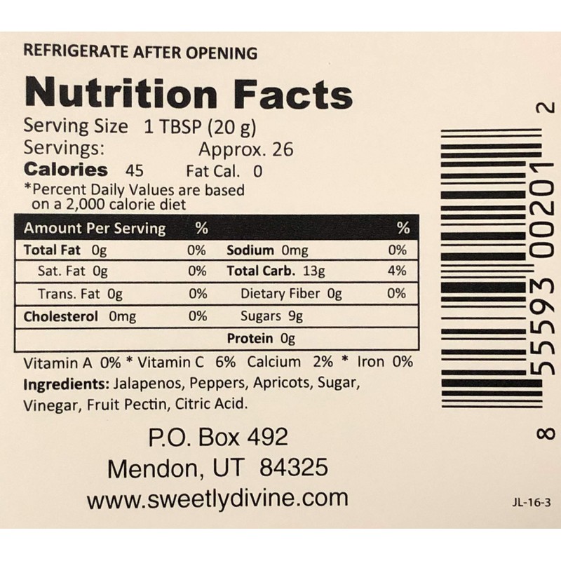 Sweetly Divine Hot Pepper Jelly - Multiple Flavors Available (Apricot