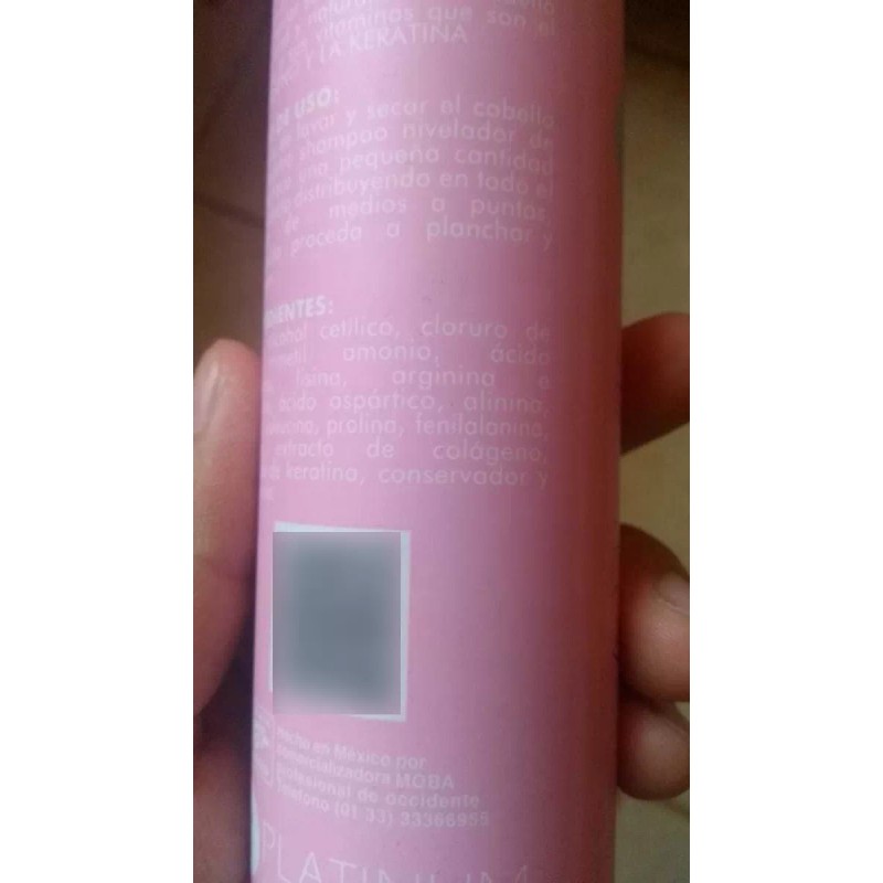 Platinum Tratamiento Suero Reconstructor Con Colágeno Y Keratina