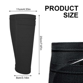 BCBF 1 Pair of Shin Pads Holder, Shin Pads Children, Children, Men, Shin Pad Holder with Optimised Pocket - Football Sleeves Socks for Shin Pads (7-15 Age)