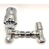 Greened House Haxby Chrome Angled TRV and Lock Shield Valve