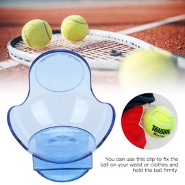 SPYMINNPOO Tennis Ball Clip, Tennis Ball Waist Clip Holder Training Equipment ABS Tennis Ball Waist Clip Holder Sports Accessories (blue)