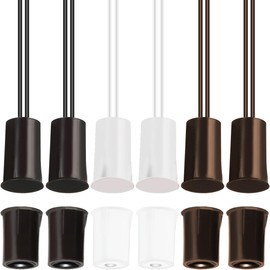 JYUDAUFU 6 Pcs Wiring Magnetic Reed Switch/Normally Close NC Magnet Contact Switch/Hidden Door Window Contact Sensor, for Access Control Alarm System Replace (2 Black 2 White 2 Brown)