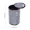 Crystal Aluminum Smokeless Car Ashtray with Fireproof Stainless Lid for