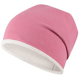 Smarilla Winter Hat Girls Children's Beanie Fleece Lined, antique pink