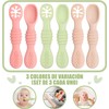 Juego de 6 Cucharas Masticables de Silicona Pequeños, Cucharas para