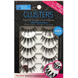 Salon Perfect Perfectly Natural Multi Pack Eyelashes, 615 Black, 5 Pairs