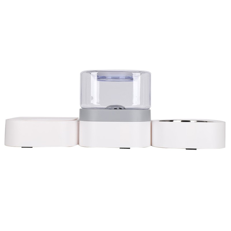 Pet Food Automatic Feeder With Water Dispenser Removable Washable Durable
