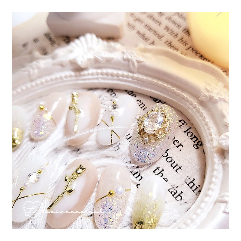 [Snowy Rose] Winter rose nail - egg coffin / [스노위