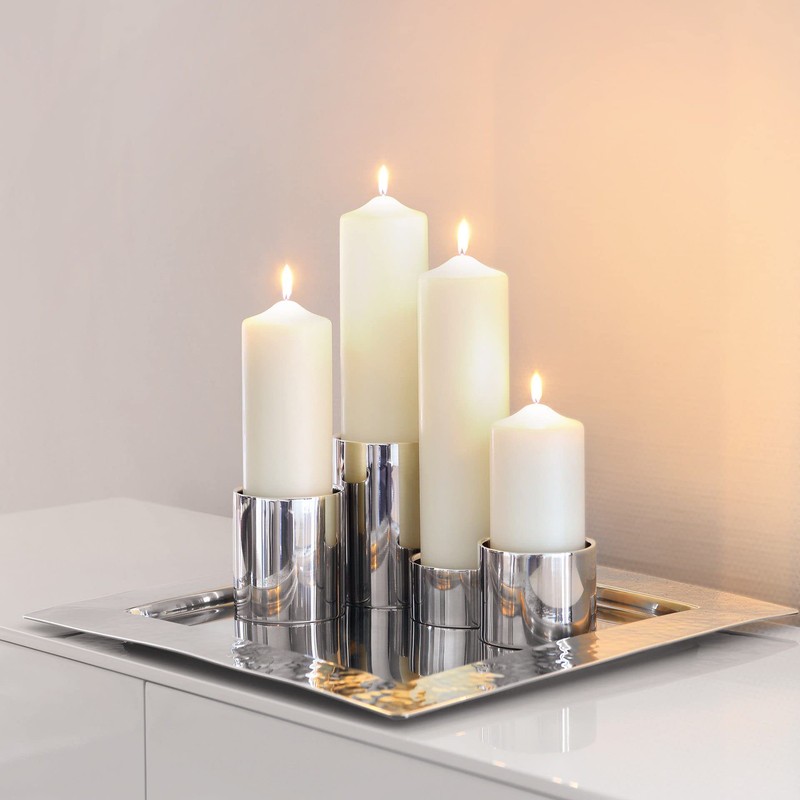 Fink SOBRIO/Stumpenhalter,Edelstahl/D.10,H.8cm