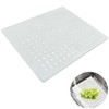 JINJUMEI Rubber Sink Protective Mat, Sink Mat with Drainage Hole