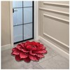 Floral Diatomaceous Earth Floor Mat 3D Flowers Pattern Bath Mat