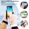 QKURT Pink Waterproof Snow Gloves Winter Ski Mittens Touchscreen for