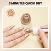 SUPWEE Champagne Mirror Nail Polish Quick Dry Metallic Nail Polish