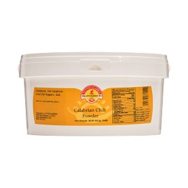 TuttoCalabria, Calabrian Hot Chili Pepper Powder, Bulk Tub, 52.91 oz (1500 g) All Natural, Non-GMO, Product of Italy