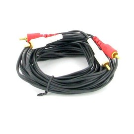 5m Budget 2 RCA Stereo Audio Cable Lead Red White Home Theatre Hi-Fi
