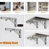 LamChyar Folding Shelf Brackets, Foldable L Brackets, Collapsible Shelf Bracket