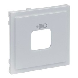 LEGRAND, Seano 765227 Cover for USB Charging Sockets A+C and C+C, Smartphone Charger, Smartphone Charger, 3000 mA for One Device or 1500 mA per Output, Colour: Painted Aluminium