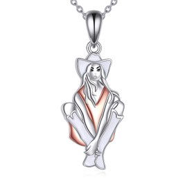 TIGERRIDER Western Cowgirl 925 Sterling Silver Necklace Boho Cowboy Pendant Country Concert Jewelry Gifts for Women Christmas Birthday