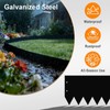 40" L x 8" H Metal Landscape Edging, Metal Lawn