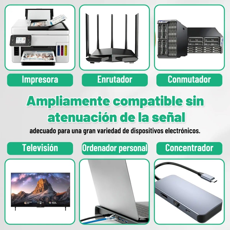 30 Cople Para Cable De Red Rj45 Cat6 Union Hembra