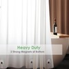 WellColor Short Shower Curtain Liner 48 Inch Long for Walk