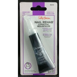 Sally Hansen Nail Cuticle Rehab Charcoal Resurfacer .4oz Exfoliator # 46245, New