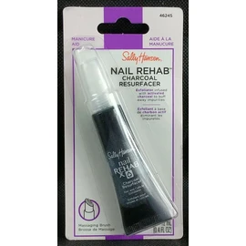 Sally Hansen Nail Cuticle Rehab Charcoal Resurfacer .4oz Exfoliator # 46245, New