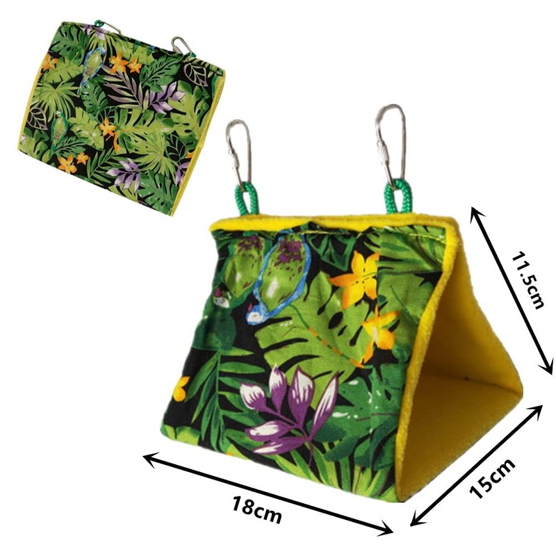 Kovcfon Parrot Hanging Cage Small Pet Warm Hanging Bed for