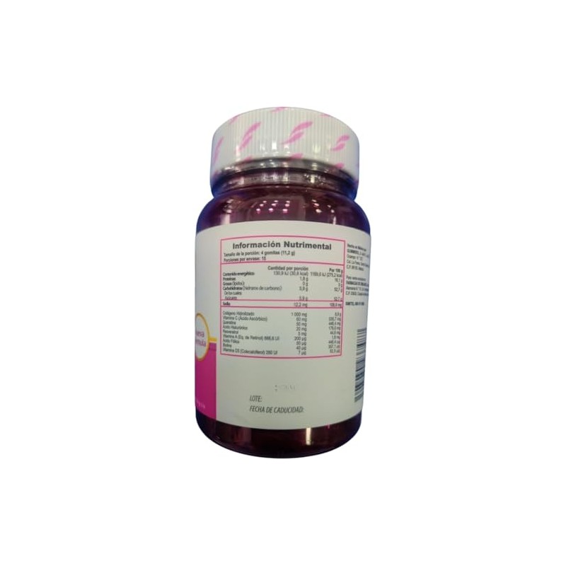 Gelasimi Forte Gomitas Colágeno Hidrolizado Ácido Hialurónico Queratina Biotina Cabello