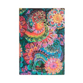 Paperblanks 13 Month Calendar 2025 Moonlight Mini Horizontal Elastic Band Closure