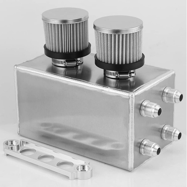 Bravedog 3L Twin Baffle Dual Filter Engine AN10 Oil Catch