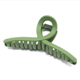 QinGoo Large Green Hair Clip Giant Beautiful Women's Hair Clip Headdress Elegant Hair Accessory 1 Piece (13 cm x 6.2 cm, Green)
