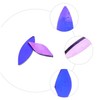 TEHAUX 35pcs Iridescent Glass Petal Tiles for DIY Crafts Leaf