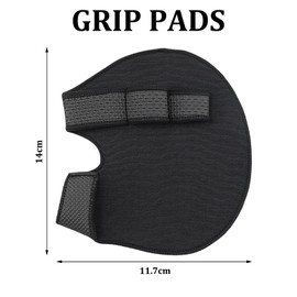 GMHLLES 1 Pair of Hand Grips for Weight Lifting Fitness Grips Pads 4 Finger Rings Anti-Slip for Gym Training and Exercise Pull-U.S Gymnastics Rowing