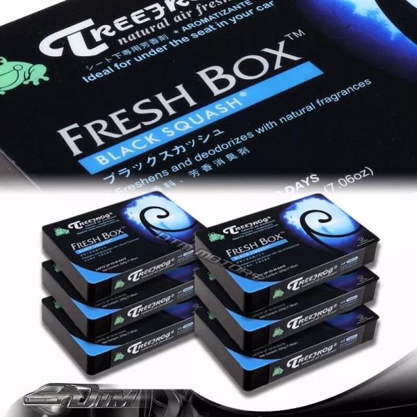 TreeFrog 6 PACK TreeFrog Natural Xtreme Fresh Box Car Air
