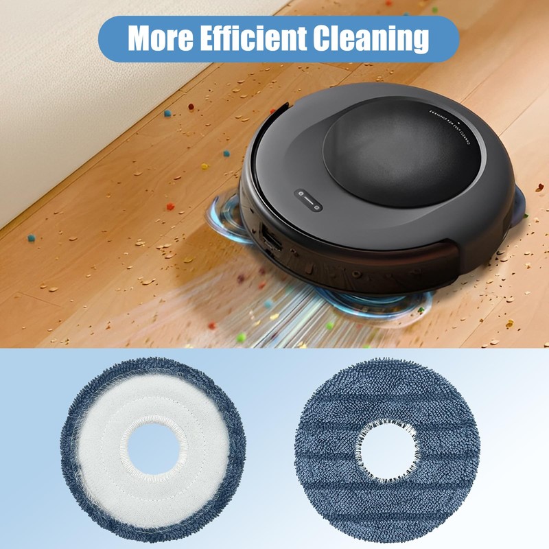 Loszaral 6-Pack C20 Mop Pads Compatible with Eufy Robot Vacuum