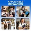COWANIEE 5 Pack Waitress Apron, Black Aprons Catering, Half Apron
