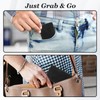 Xelsluthe 2 PCS Flat Thin Wallet Key Holder, Slim Credit