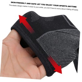 TOVINANNA 2pcs Ankle Brace Compression Sleeve Comfortable Breathable Support for Sports Running and Joint for Sprains and Injury Prevention Black