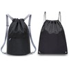 TJHypenete 2Pcs Drawstring Backpack, Waterproof Drawstring Gym Bags, Drawstring Backpack