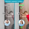 24X Door Stoppers Wall Protector, 2Inch Clear Door Knob Wall