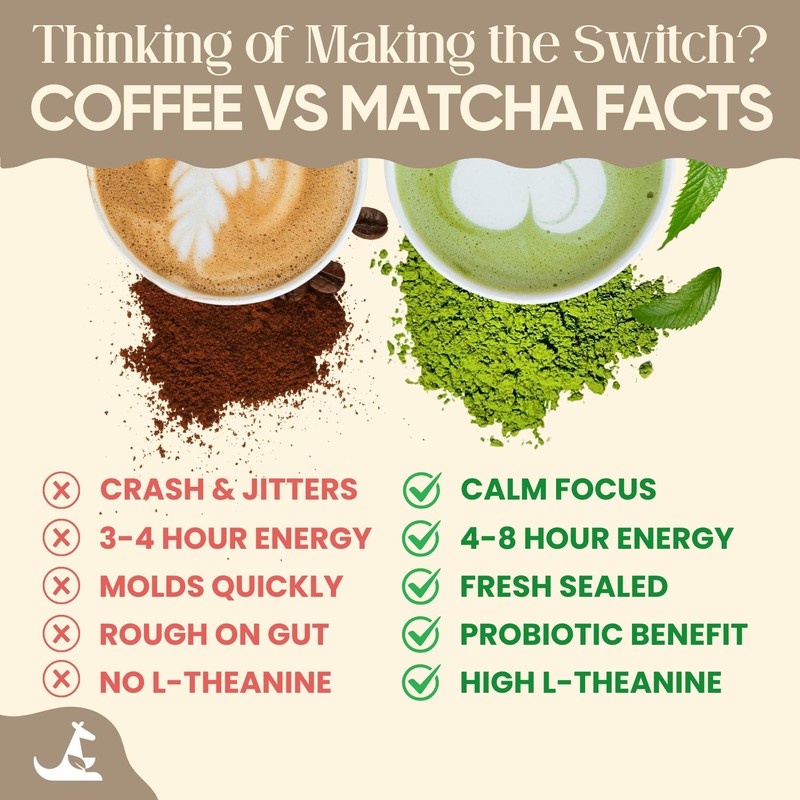 Organic Low-Calorie Matcha Latte - Coconut