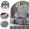 TAOCOCO Loveseat Recliner Cover with Center Console, 100% Waterproof Pet
